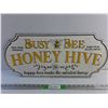 Image 1 : Busy Bee Honey Hive Sign 24" x 11"