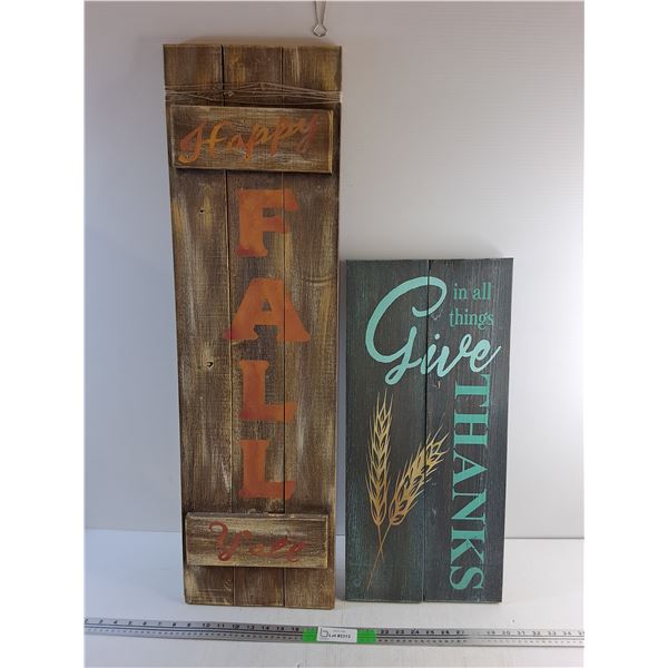 (2) Wall Art Decor 36" x 10"  -  PICK UP