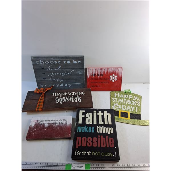 Various Wall Art Decor 14" x 10"