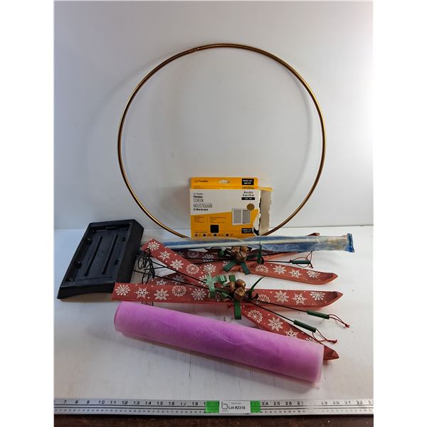 Fiberglass Screen, Christmas Decor, Wrap and Misc - PICK UP