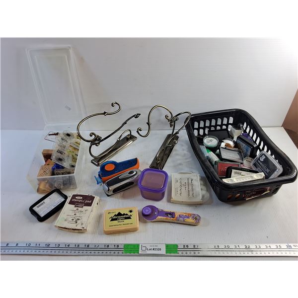 Coat Hangers, Crafting Supplies, Emergency Flashlight and Stampin' Pads