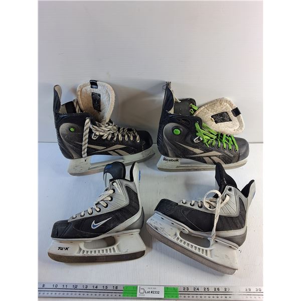 Reebok (Size 8) and Nike Ice Skates - Size 3EE