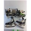Image 1 : Reebok (Size 8) and Nike Ice Skates - Size 3EE