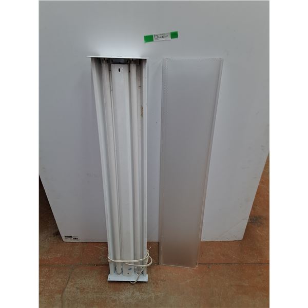 Fluorescent Ceiling Light Fixture 48" x 9" x 3", As Is -  CANNOT SHIP