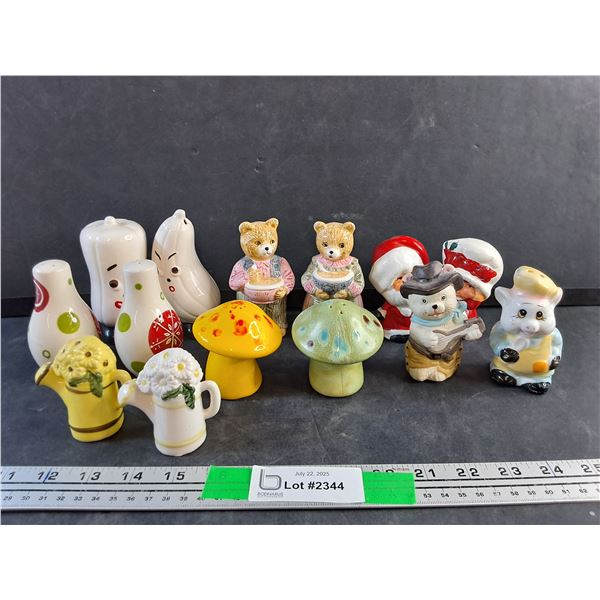 Various Decorative Salt & Pepper Shakers