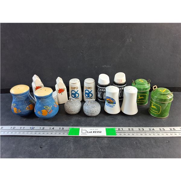 Various Decorative Salt & Pepper Shakers
