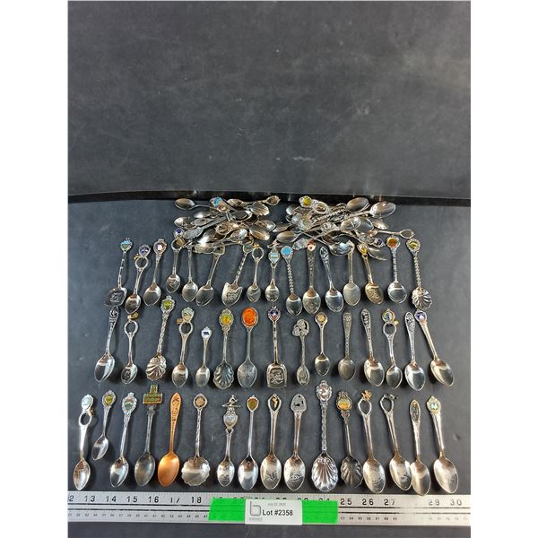 Various Souvenir Spoons