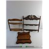 Image 1 : (3) Wooden & Plastic Souvenir Spoon Display Racks 15" x 17"
