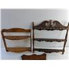 Image 2 : (3) Wooden & Plastic Souvenir Spoon Display Racks 15" x 17"