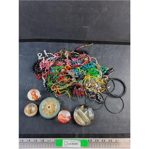 Resin Decor and Various Plastic Jewelry
