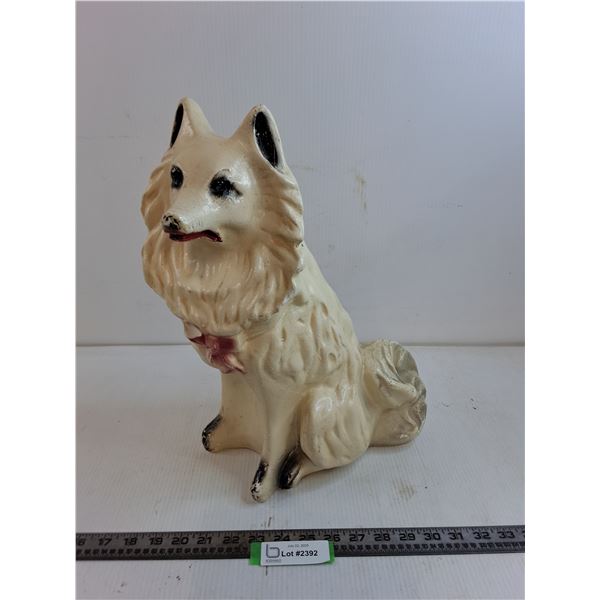 Vintage Ceramic Ornamental "Dog Decor" - 16" Tall