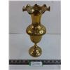 Image 1 : Vintage Brass Vase - 11.5" Tall