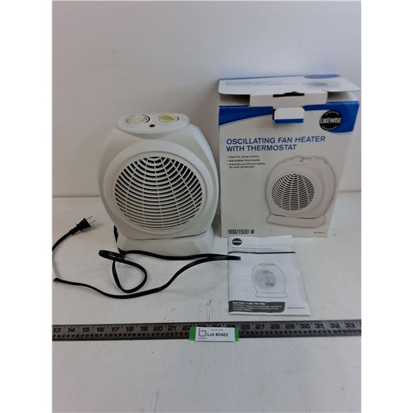Likewise Oscillating Fan Heater - Tested