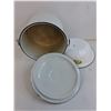 Image 2 : Vintage Enamel Stock Pot & Wash Basin