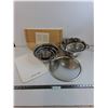 Image 1 : Wooden Butcher Block - Sealed, Mixing Bowls Set, Colander, Strainer, Platter, Cutting Board