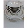 Image 3 : (2) Stoneware Dish Sets, (1) Corelle Square Set  -  PICK UP PREFERRED