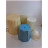 Image 2 : (3) Plastic Trash Cans - Largest 17" High x 13" Dia - Pickup Preferred