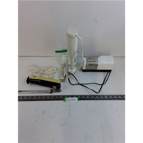Electric Kitchen Tools (Knife, Hand Mixer, Knife Sharpener) - All Power On