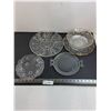Image 1 : (4) Glass Serving Platters/Bowl