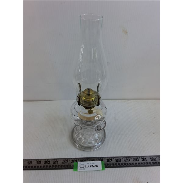 Vintage Glass Oil Lamp