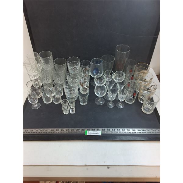 (50+) Assorted Drinking Glasses  -  PICK UP