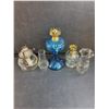 Image 2 : (3) Vintage Oil Lamps - 1 missing Chimney -  PICK UP