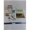 Image 1 : Vintage Lot - RCMP Centennial Booklet, Door Knob Set, Trimmer, Tins, Serviette Dispenser, Misc.