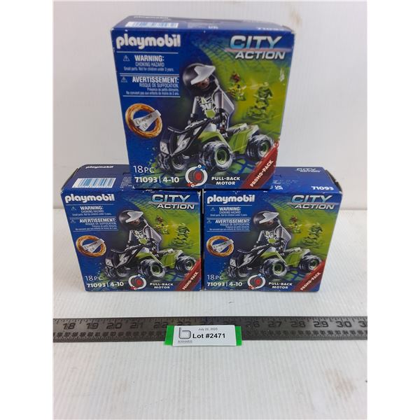 (3) Playmobil "City Action" Promo Packs - NIB