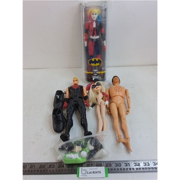 (4) Poseable Action Figures with Accessories