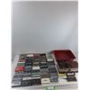 Image 2 : (52) Cassette Tapes, Plastic Bucket, Cassette Cases, Misc
