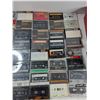 Image 4 : (52) Cassette Tapes, Plastic Bucket, Cassette Cases, Misc