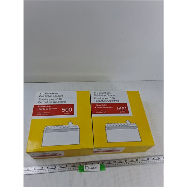 (2) 4 1/8'' x 9 1/2" Quickstrip Closure Envelope Boxes