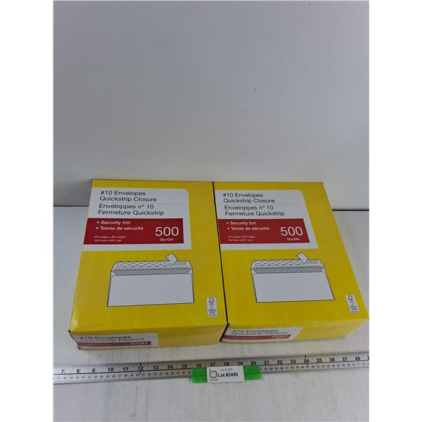 (2) 4 1/8'' x 9 1/2" Quickstrip Closure Envelope Boxes