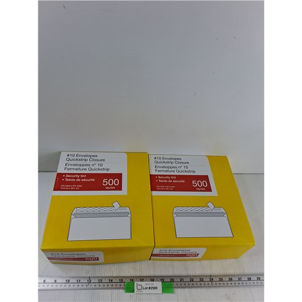 (2) 4 1/8'' x 9 1/2" Quickstrip Closure Envelope Boxes