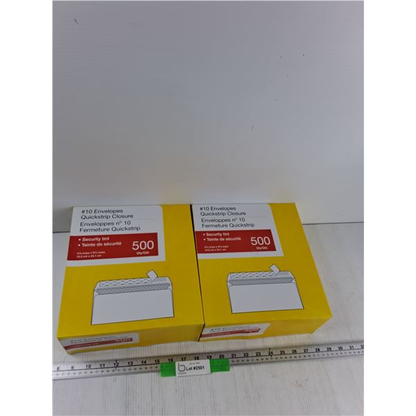 (2) 4 1/8'' x 9 1/2" Quickstrip Closure Envelope Boxes