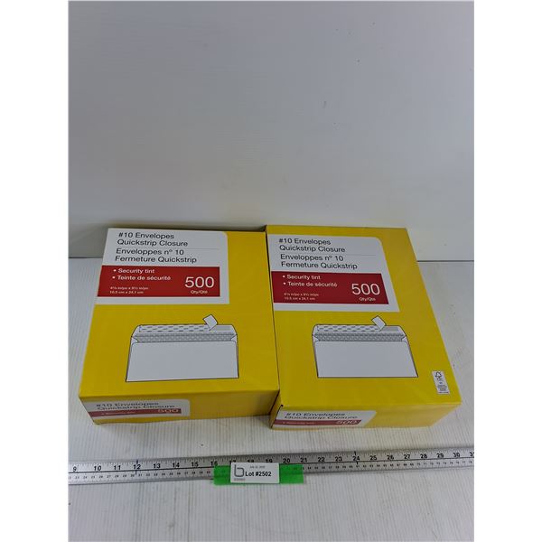 (2) 4 1/8'' x 9 1/2" Quickstrip Closure Envelope Boxes