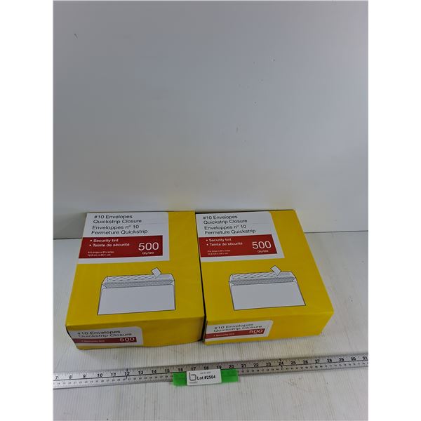 (2) 4 1/8'' x 9 1/2" Quickstrip Closure Envelope Boxes