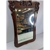 Image 2 : Wood Framed Mirror - 20'' x 32'' - CANNOT SHIP