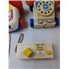 Image 3 : (2) Fisher-Price Telephones, Fisher-Price Pocket Camera, Click 'N' Clatter Car, Misc