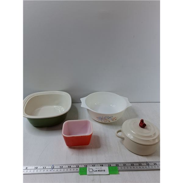 Corningware Casserole Dish, Pyrex Bowl, Pyrex Refrigerator Box, Ceramic Dish