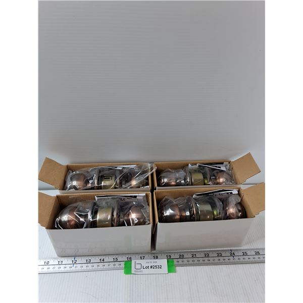 (4) Locking Interior Door Knob Sets
