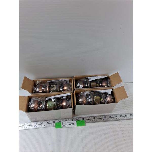 (4) Locking Interior Door Knob Sets