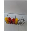 Image 3 : (3) Condiment Holder & (4)Bottles For Condiments