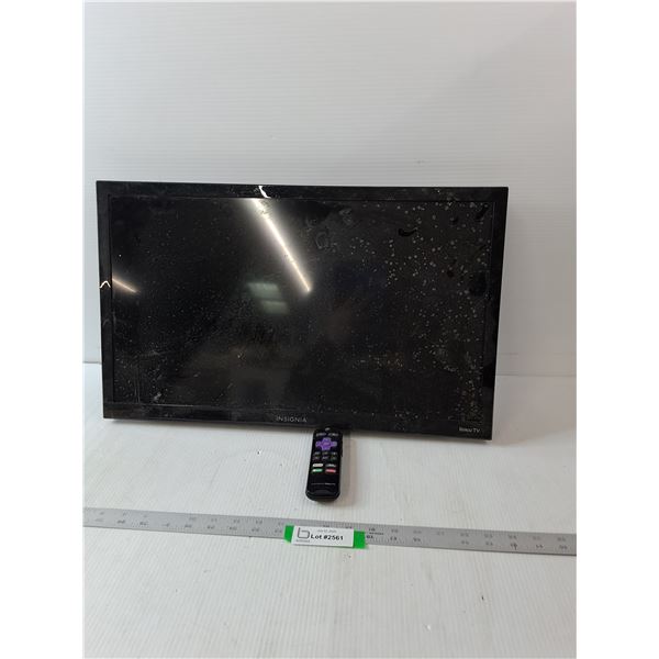 Insignia Roku TV, Remote & Wall Mount- 22" x 13.5"- Comes As Is- No Cords  -  PICK UP