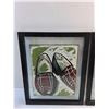 Image 2 : (2) Framed Modern Art Prints 15" x 12"
