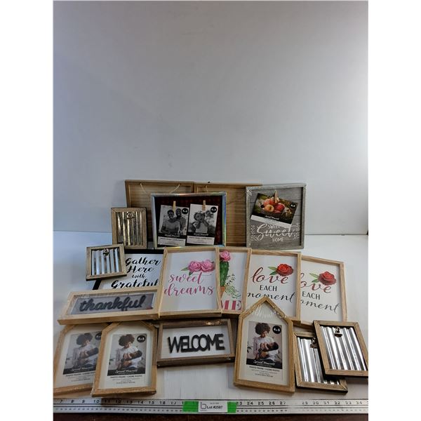Various Picture Frames and Wall Decor