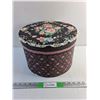 Image 1 : Decorative Hat Box with Lid 12" x 9"