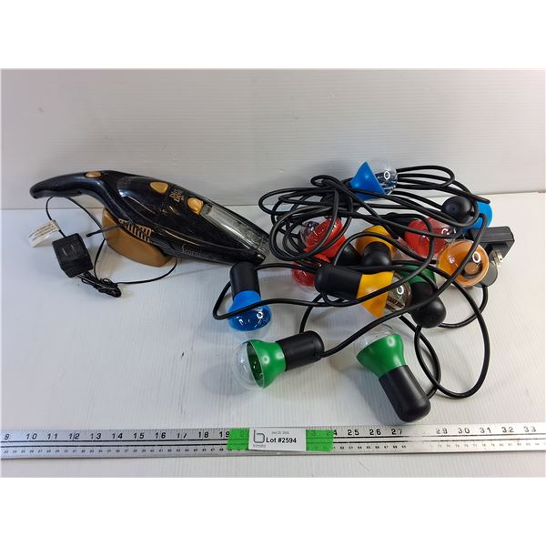 Outdoor Lights - Tested and Dirt Devil Scorpion Cordless Vacuum - As Is