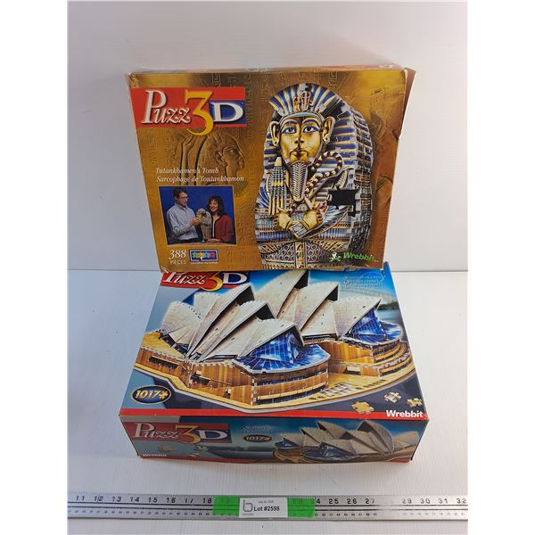 3D Puzzles - Sydney Opera House and Tutanhamens Tomb