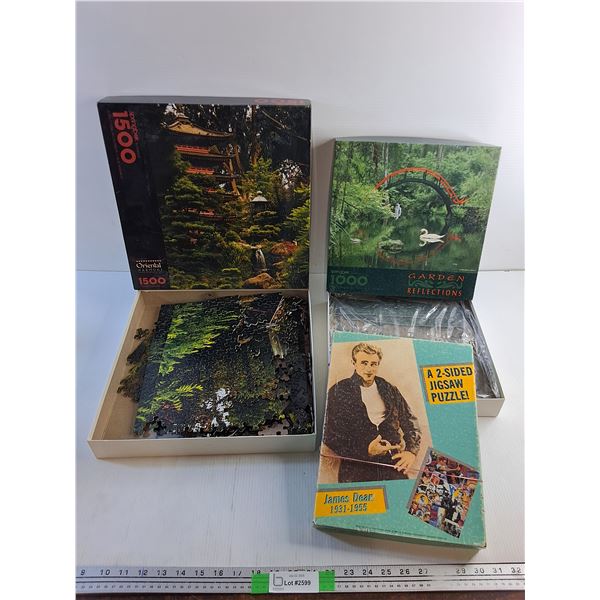 1500 pcs , 1000 pcs and a 2 Sided Jigsaw Puzzles